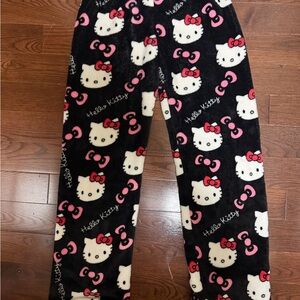 Hello Kitty Black and Pink Pajama Bottoms